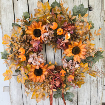 Wianek jesienny na drzwi nr 22