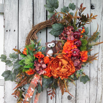 Wianek jesienny na drzwi nr 25