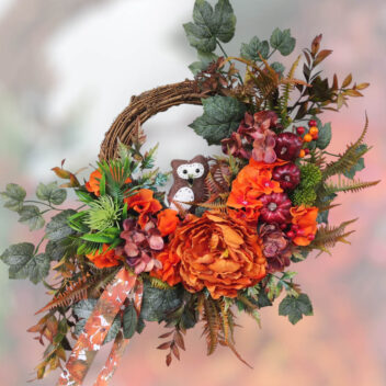 Wianek jesienny na drzwi nr 25