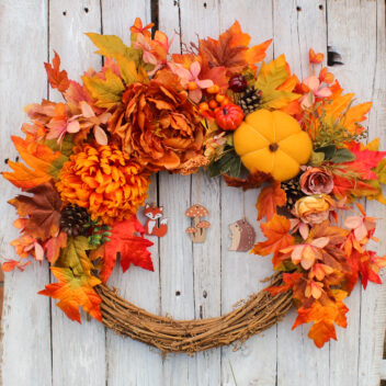 Wianek jesienny na drzwi nr 44